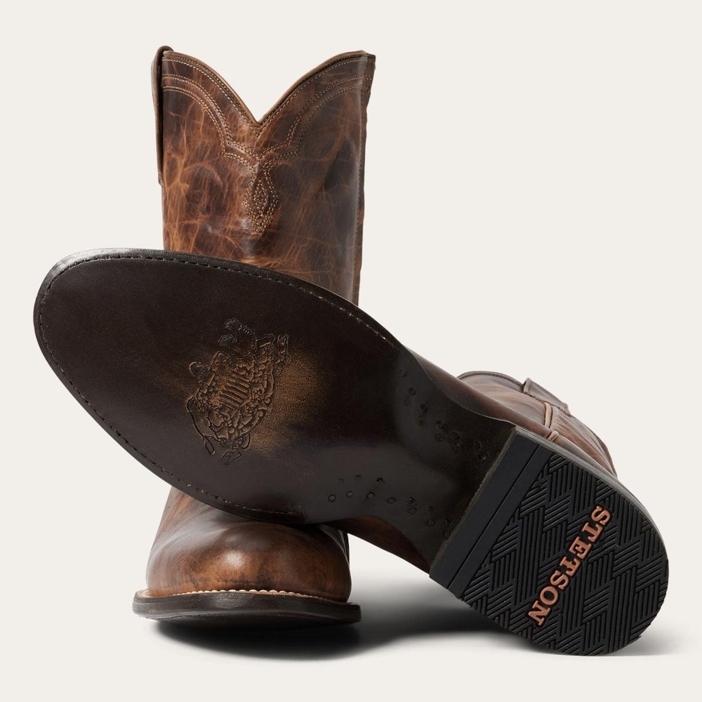 Men Ropers | Stetson Rancher Zip Roper Oiled Cognac