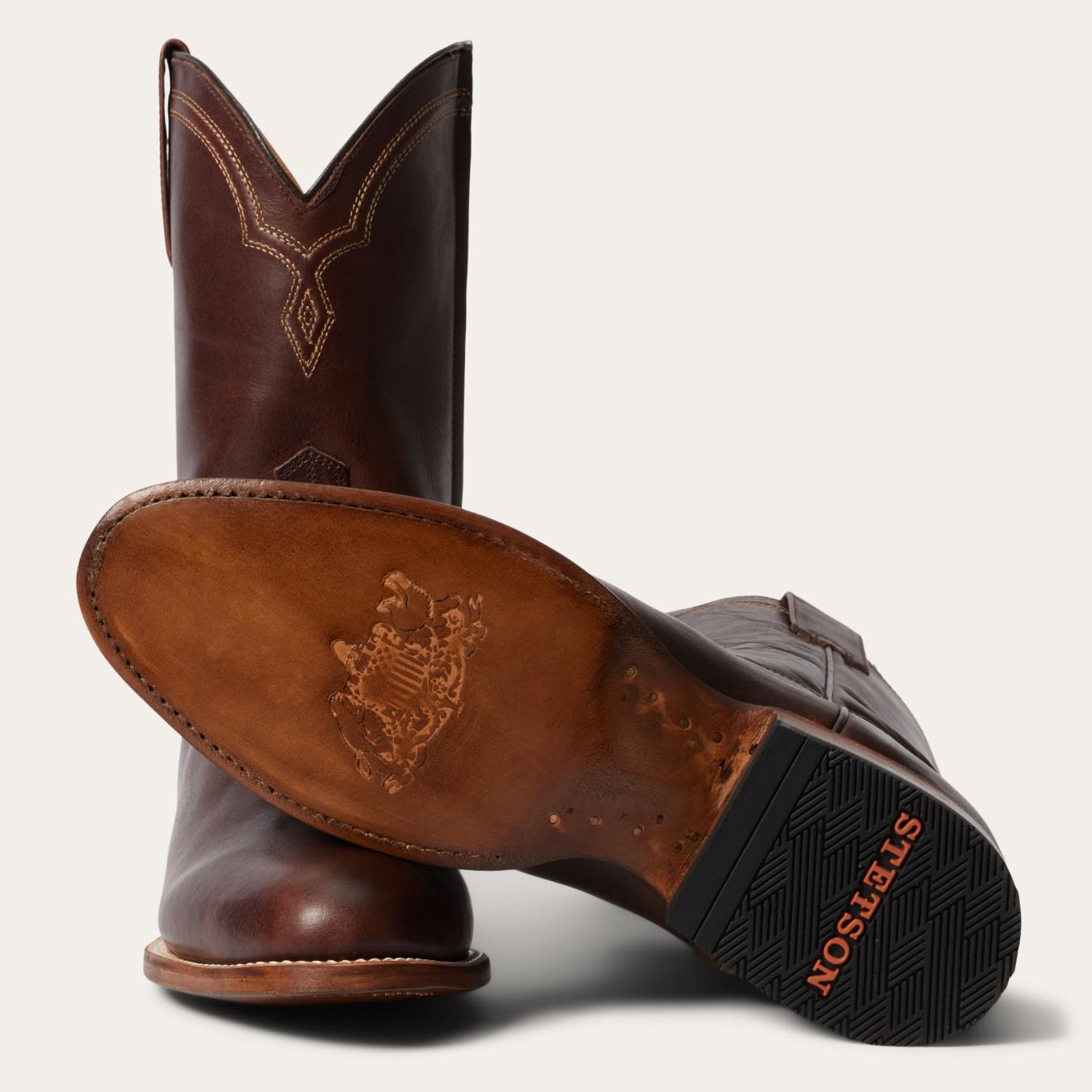 Men Ropers | Stetson Rancher Zip Roper Oiled Oxblood