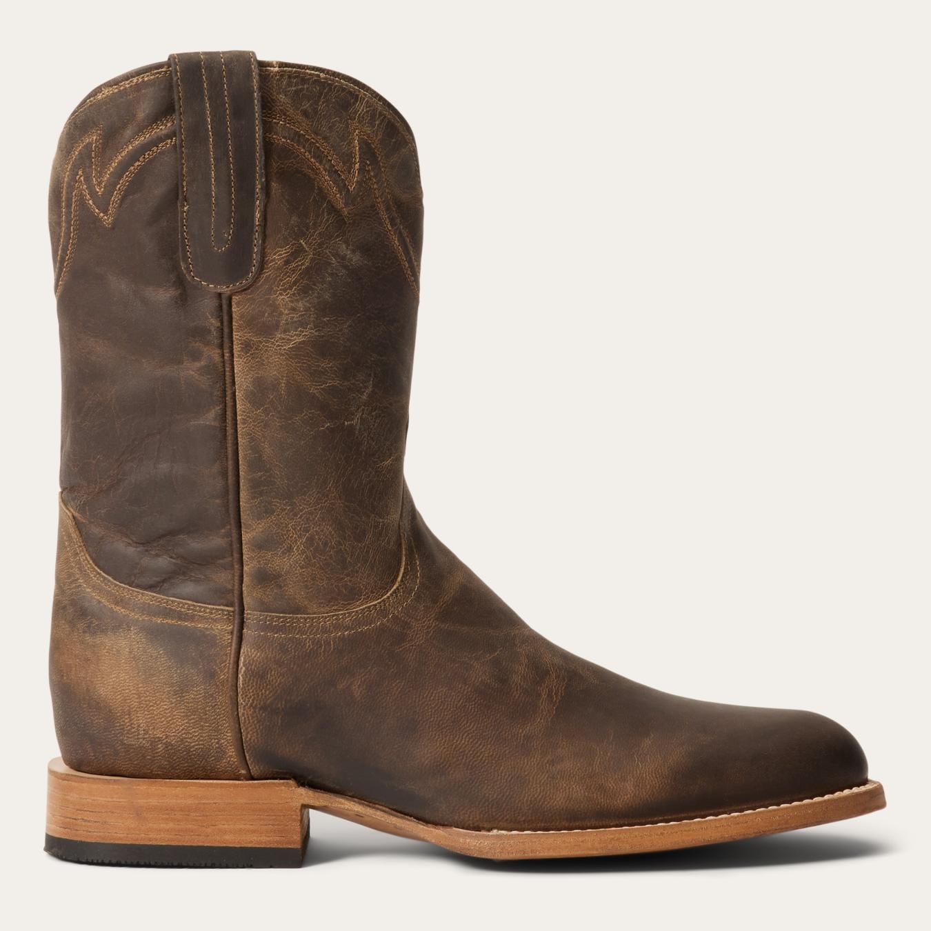 Men Ropers | Stetson Rancher Zip Roper Oiled Walnut
