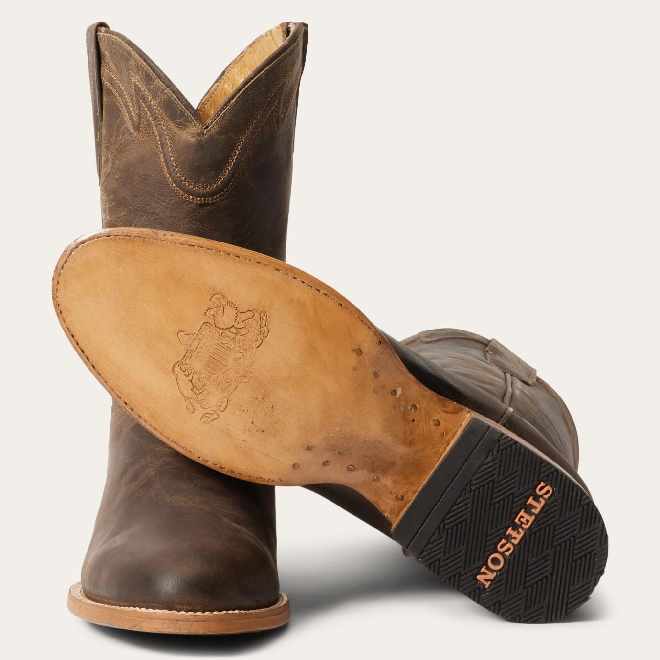 Men Ropers | Stetson Rancher Zip Roper Oiled Walnut