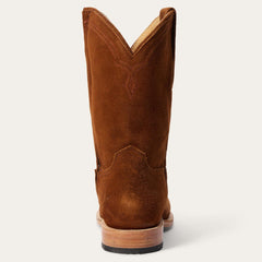 Men Ropers | Stetson Rancher Zip Roper Suede Brown