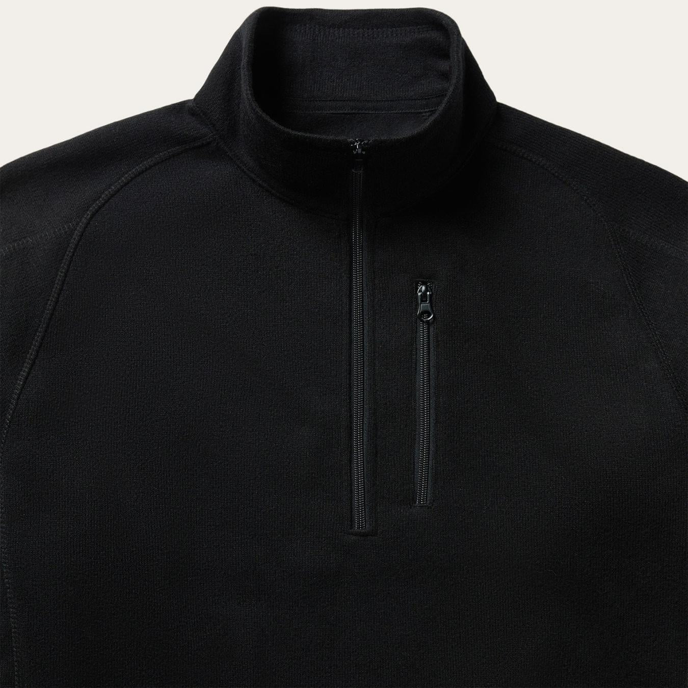 Men Sweaters &amp; Hoodies | Stetson Black Pullover Knit Sweater Black