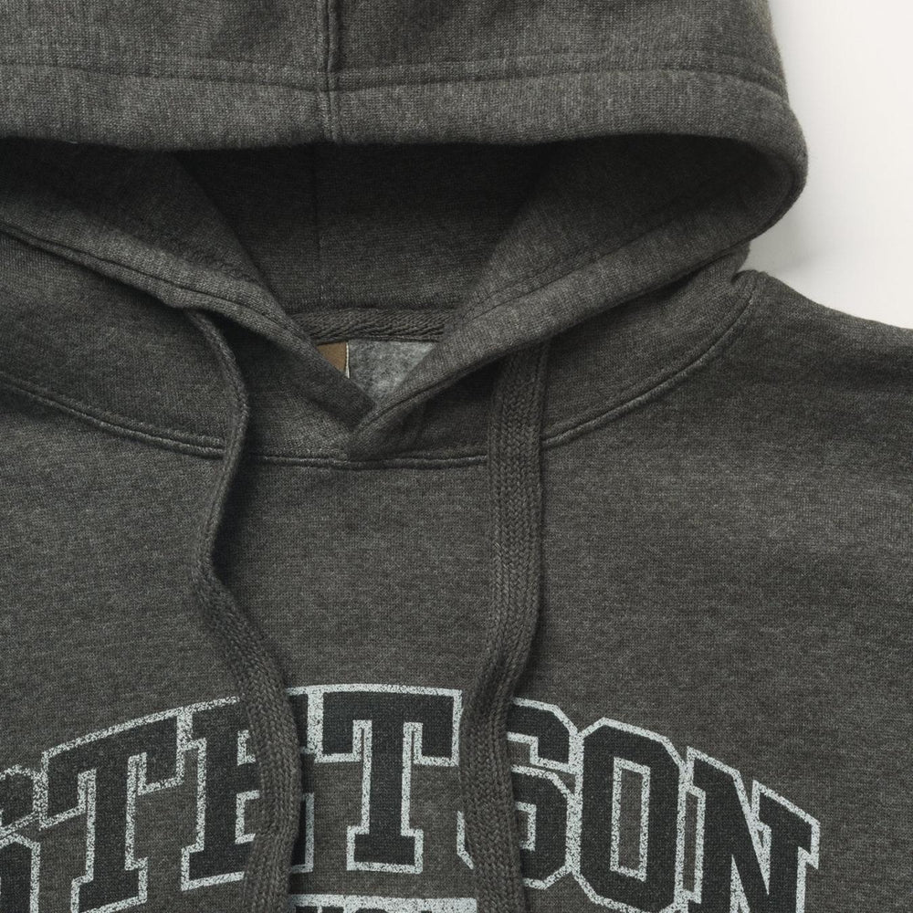 Men Sweaters &amp; Hoodies | Stetson Charcoal Heather Fleece Hooded Sweatshirt Grey