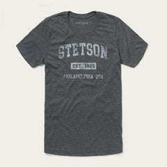 Men Tees | Stetson 1865 Graphic Tee Grey