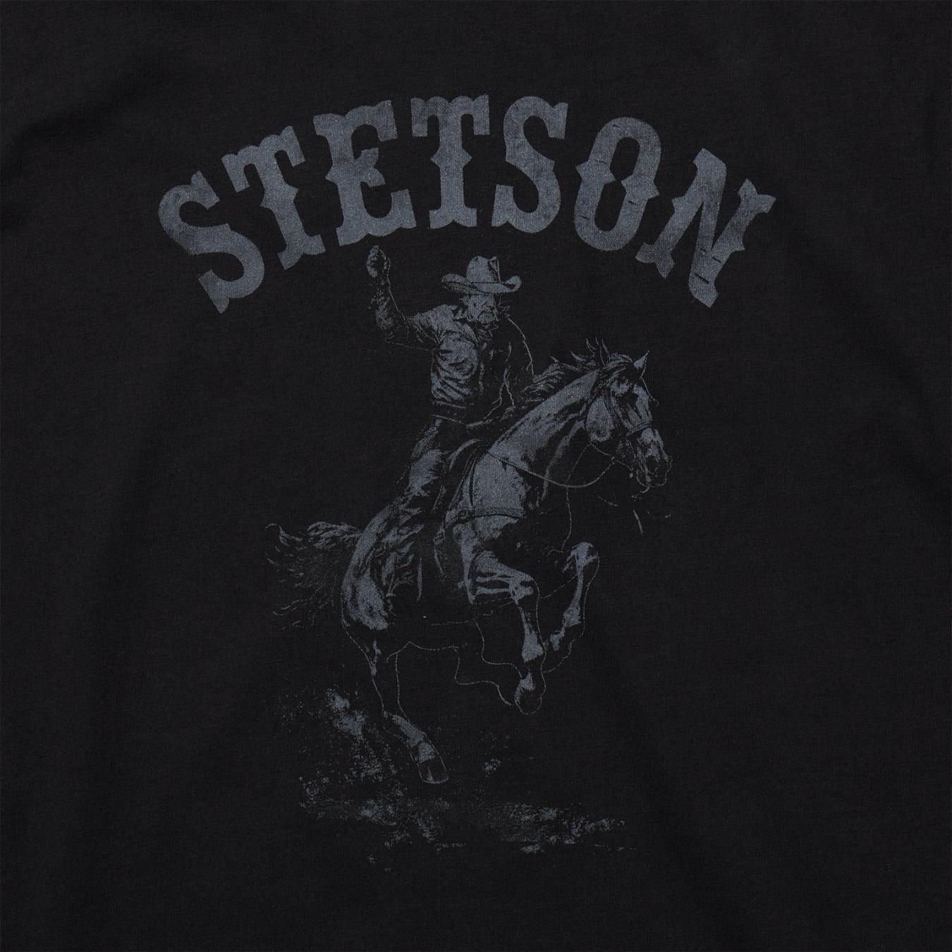 Men Tees | Stetson Bronco Rider Graphic Tee Black