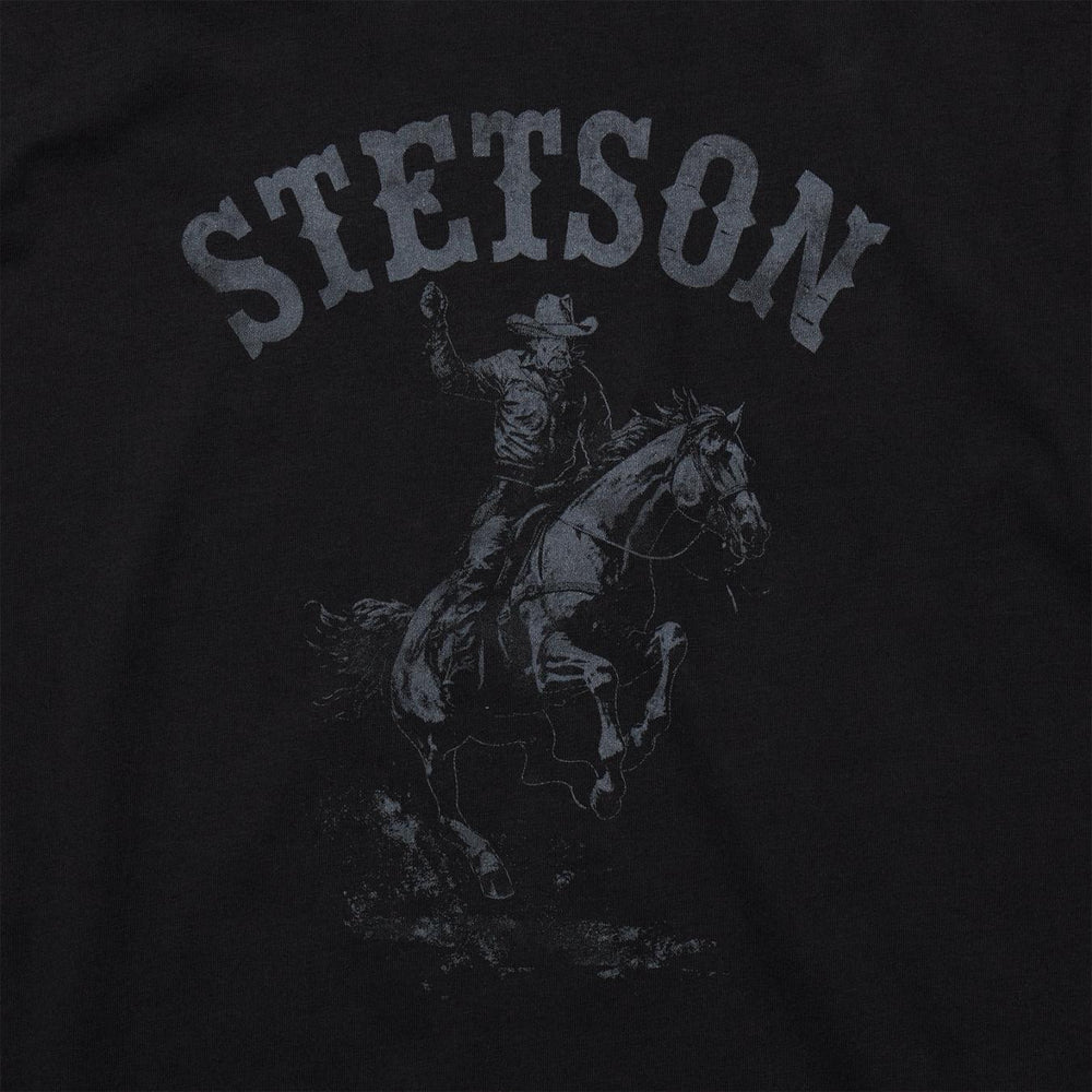 Men Tees | Stetson Bronco Rider Graphic Tee Black