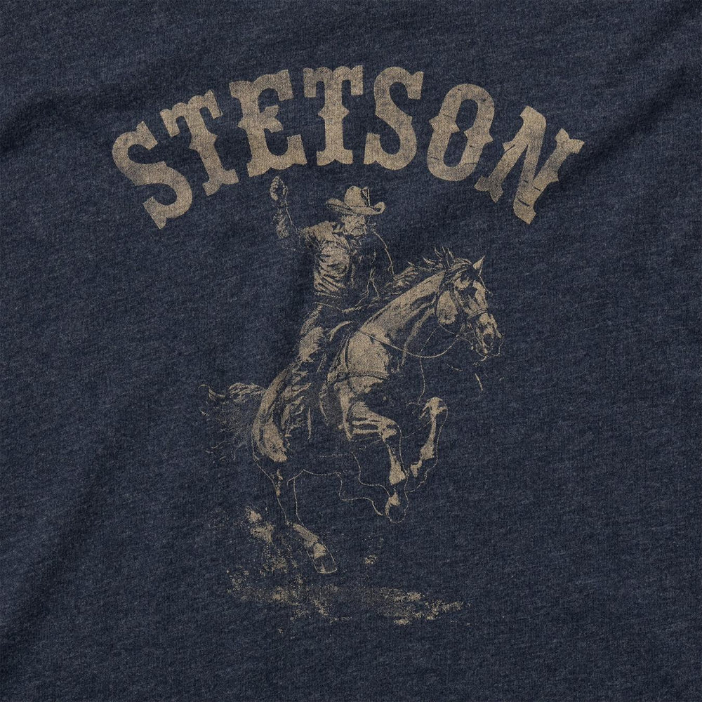 Men Tees | Stetson Bronco Rider Graphic Tee Blue