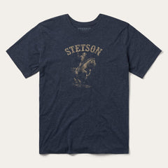 Men Tees | Stetson Bronco Rider Graphic Tee Blue