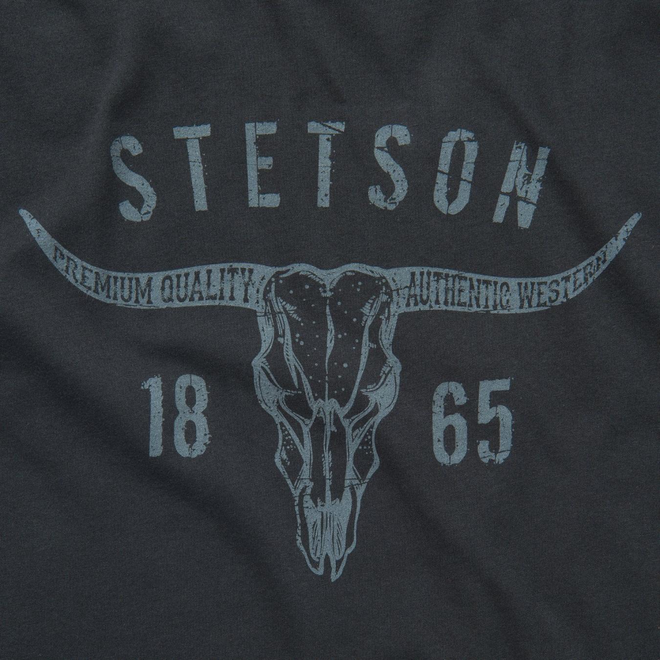Men Tees | Stetson Longhorn Graphic Tee Black