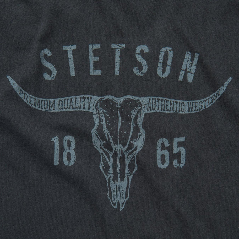 Men Tees | Stetson Longhorn Graphic Tee Black