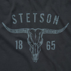 Men Tees | Stetson Longhorn Graphic Tee Black