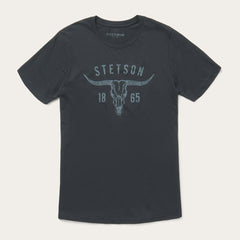 Men Tees | Stetson Longhorn Graphic Tee Black