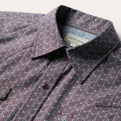 Men Western Shirts | Stetson Chevron Grid Shirt Brown