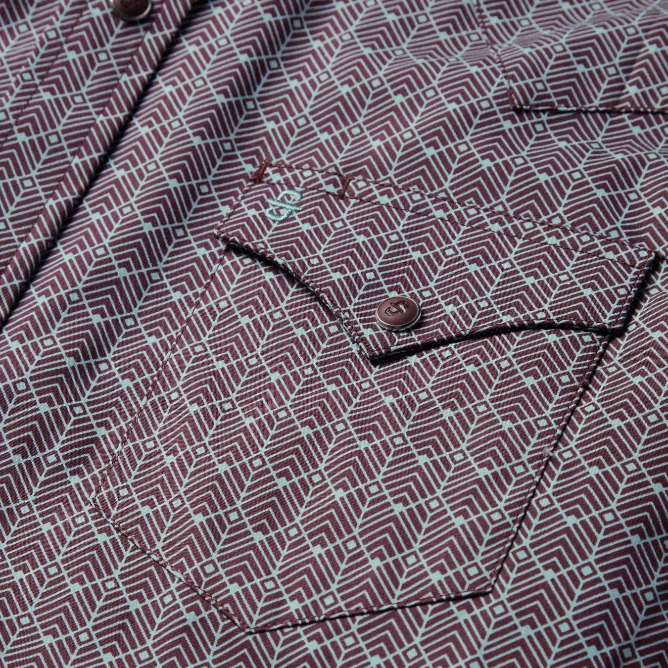 Men Western Shirts | Stetson Chevron Grid Shirt Brown