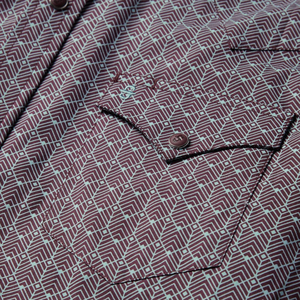 Men Western Shirts | Stetson Chevron Grid Shirt Brown