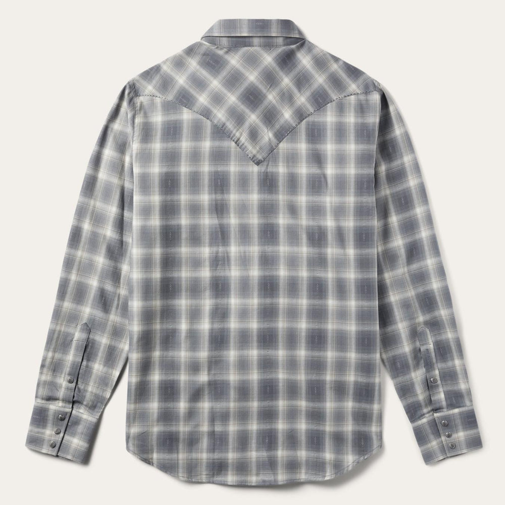 Men Western Shirts | Stetson Dobby Twill Plaid Shirt Brown