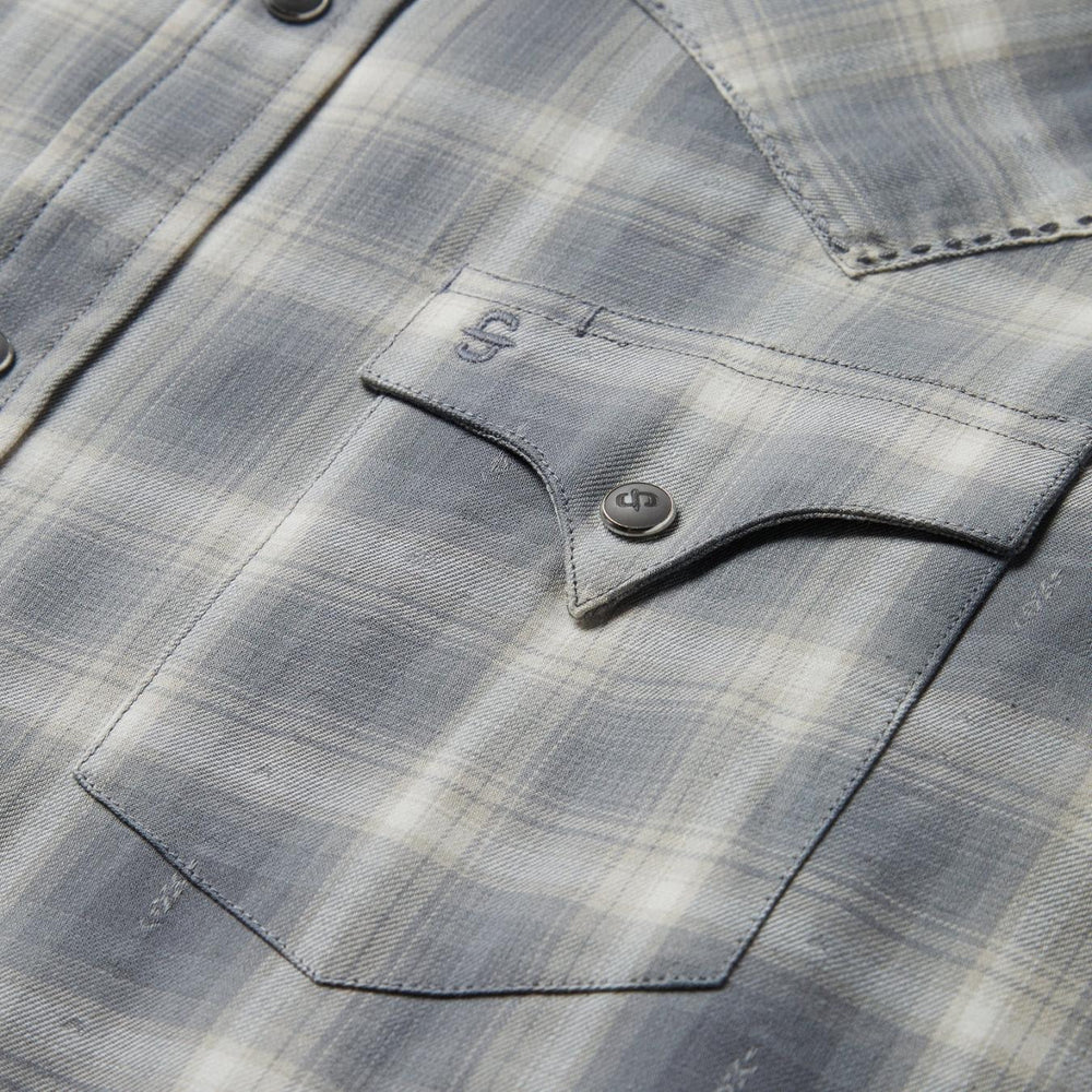 Men Western Shirts | Stetson Dobby Twill Plaid Shirt Brown