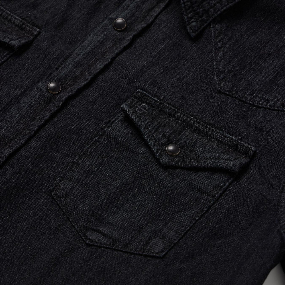 Men Western Shirts | Stetson Modern Denim Western Shirt Black