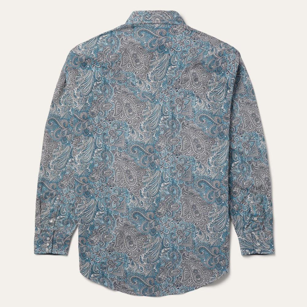 Men Western Shirts | Stetson Paisley Western Shirt Green