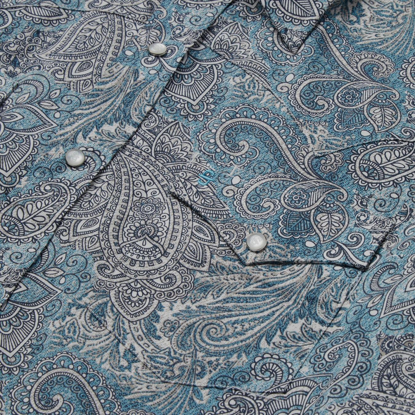 Men Western Shirts | Stetson Paisley Western Shirt Green