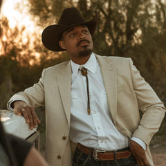 Men Western Shirts | Stetson Pin Point Oxford Shirt White