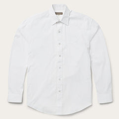 Men Western Shirts | Stetson Pin Point Oxford Shirt White