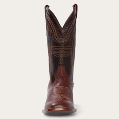 Men Western | Stetson Denver Brown Goat Hand Stitched Cowboy Boot Brown
