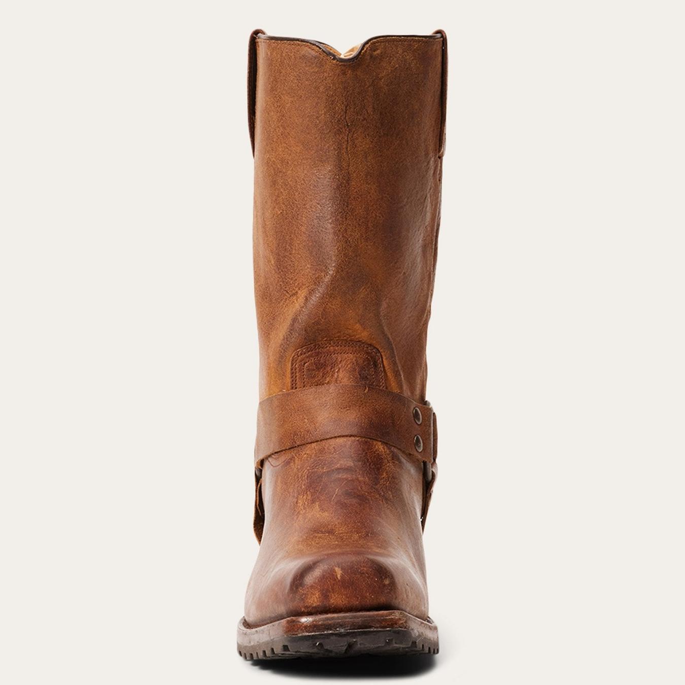 Men Western | Stetson Heritage Harness Boots Oiled Brown