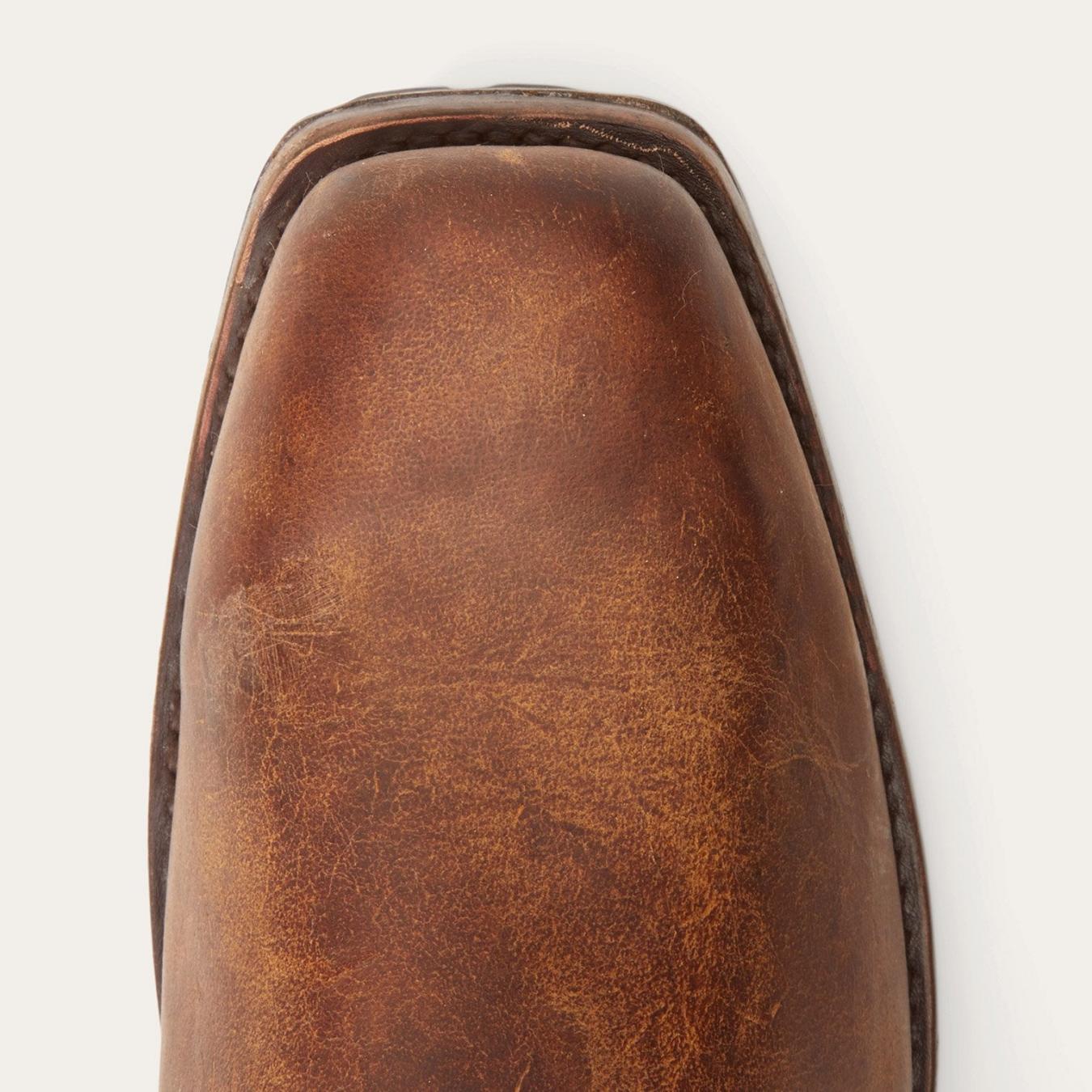 Men Western | Stetson Heritage Harness Boots Oiled Brown