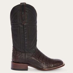 Men Western | Stetson Kaycee Brown Caiman Belly Cowboy Boot Brown