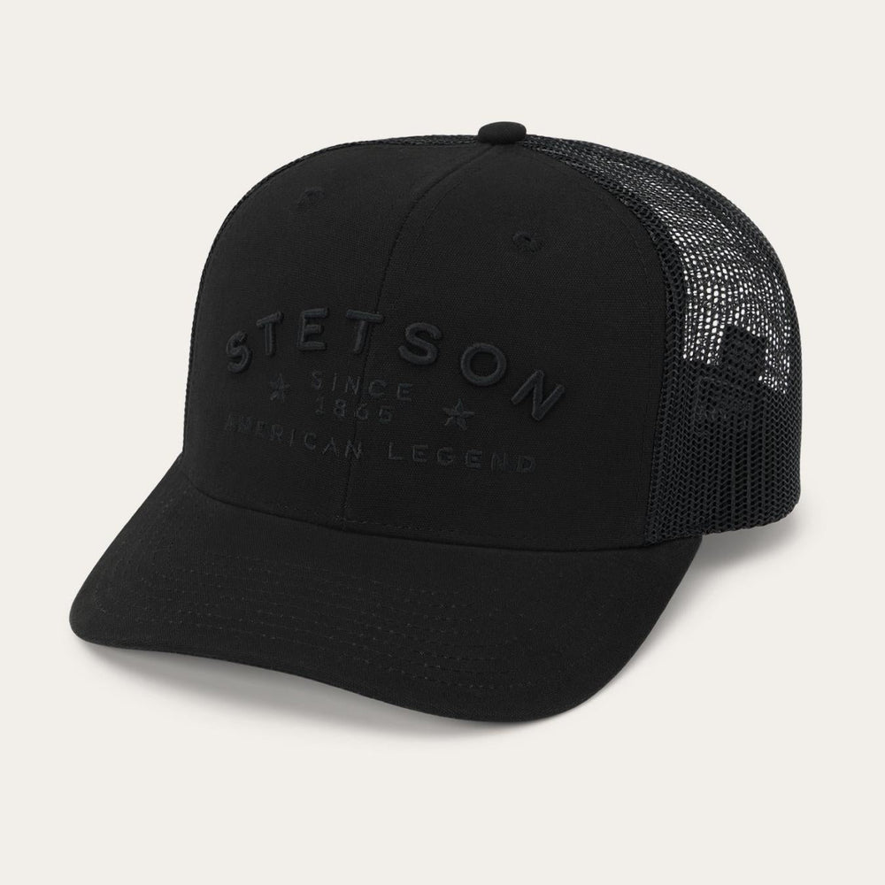 Men/Women Caps &amp; Truckers | Stetson American Legend Trucker Cap Black