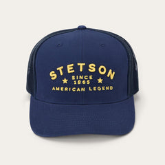 Men/Women Caps &amp; Truckers | Stetson American Legend Trucker Cap Navy