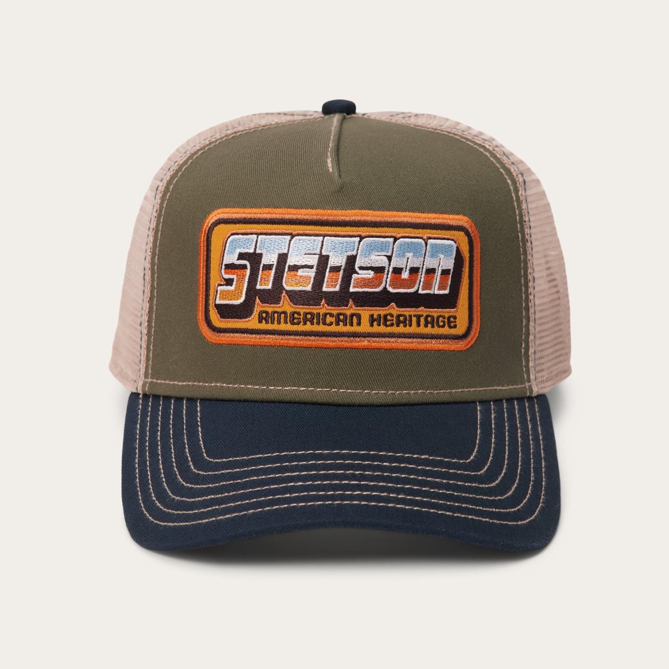 Men/Women Caps &amp; Truckers | Stetson Chrome Trucker Cap Green