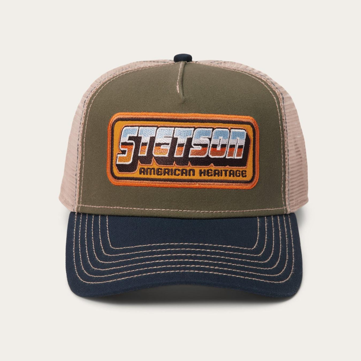 Men/Women Caps &amp; Truckers | Stetson Chrome Trucker Cap Green