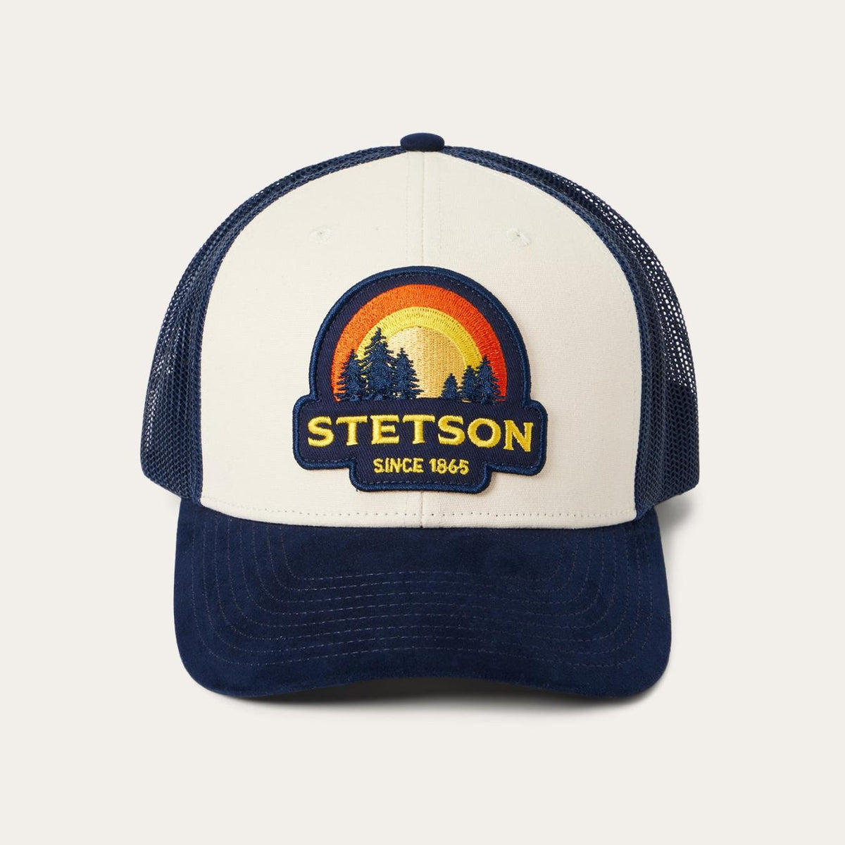 Men/Women Caps &amp; Truckers | Stetson Cream Sunset Trucker Cap Cream