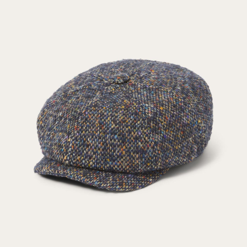Men/Women Caps &amp; Truckers | Stetson Donegal Wool Hatteras Cap Blue Donegal