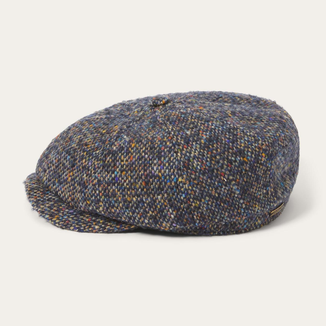 Men/Women Caps &amp; Truckers | Stetson Donegal Wool Hatteras Cap Blue Donegal