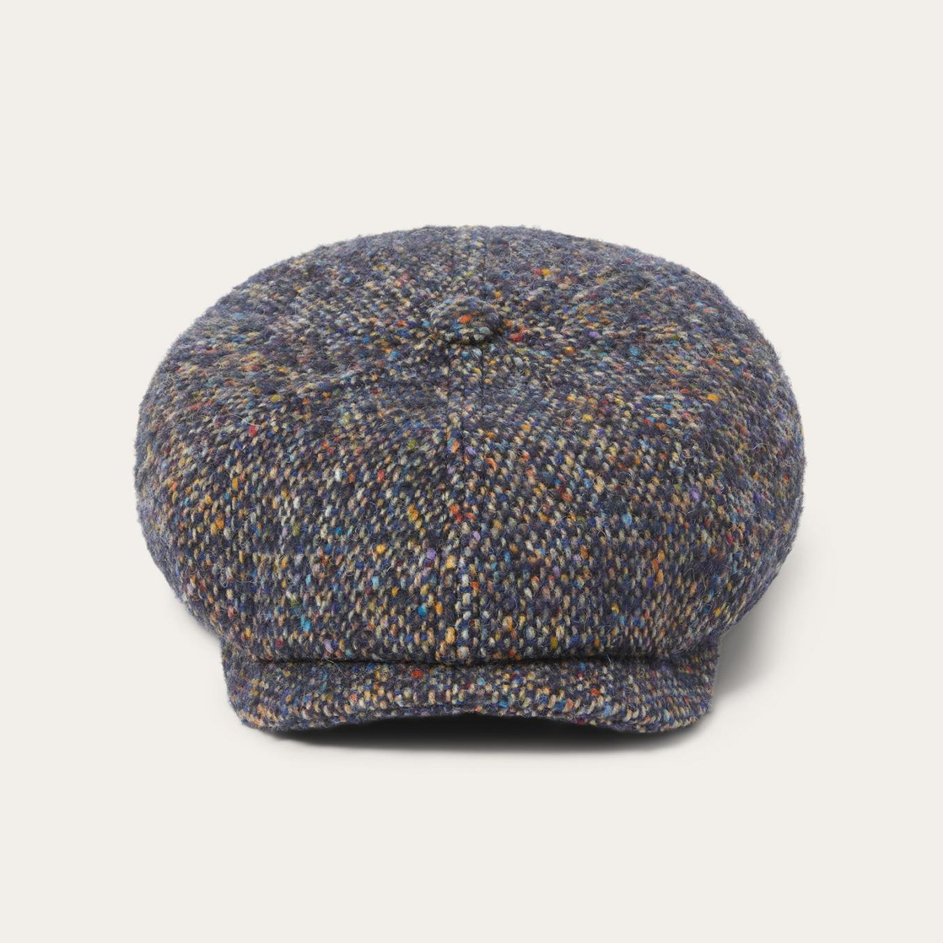 Men/Women Caps &amp; Truckers | Stetson Donegal Wool Hatteras Cap Blue Donegal