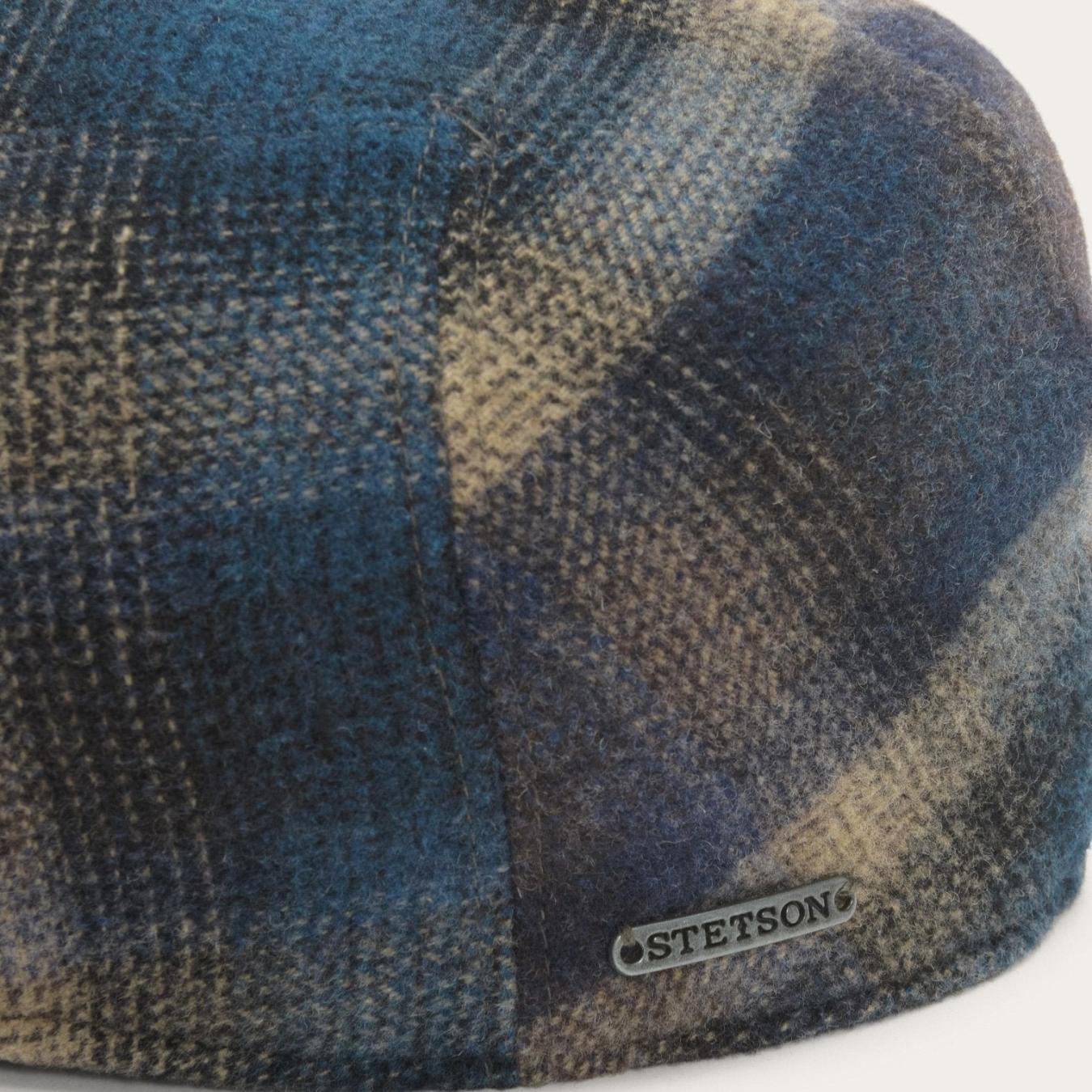 Men/Women Caps &amp; Truckers | Stetson Ivy Virgin Wool Cap Blue Beige Check