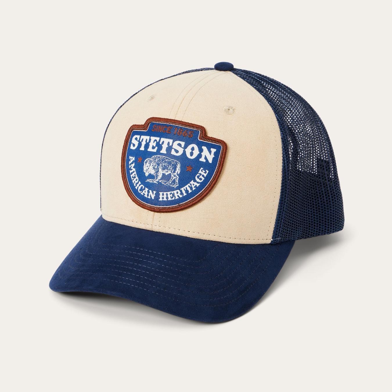 Men/Women Caps &amp; Truckers | Stetson Khaki Arrowhead Patch Trucker Cap Khaki