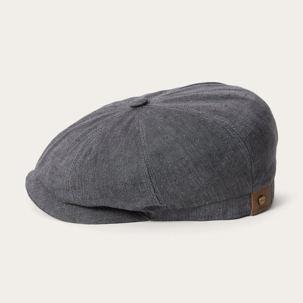 Men/Women Caps &amp; Truckers | Stetson Linen Hatteras Newsboy Grey