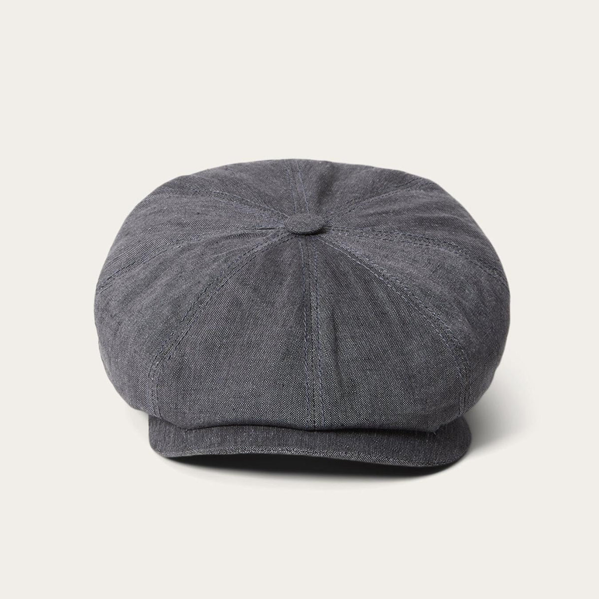 Men/Women Caps &amp; Truckers | Stetson Linen Hatteras Newsboy Grey