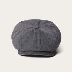 Men/Women Caps &amp; Truckers | Stetson Linen Hatteras Newsboy Grey