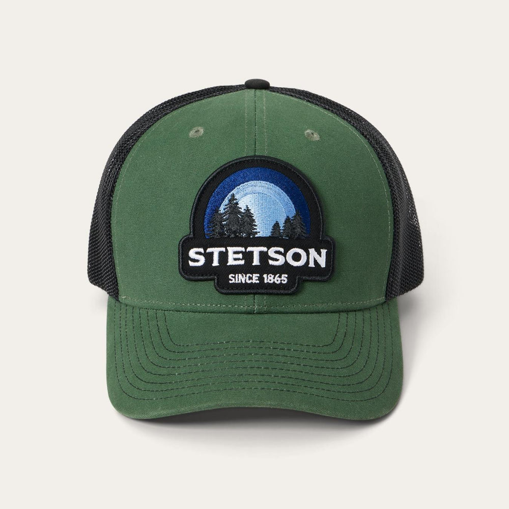 Men/Women Caps &amp; Truckers | Stetson Olive Sunset Trucker Cap Olive