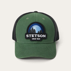 Men/Women Caps &amp; Truckers | Stetson Olive Sunset Trucker Cap Olive