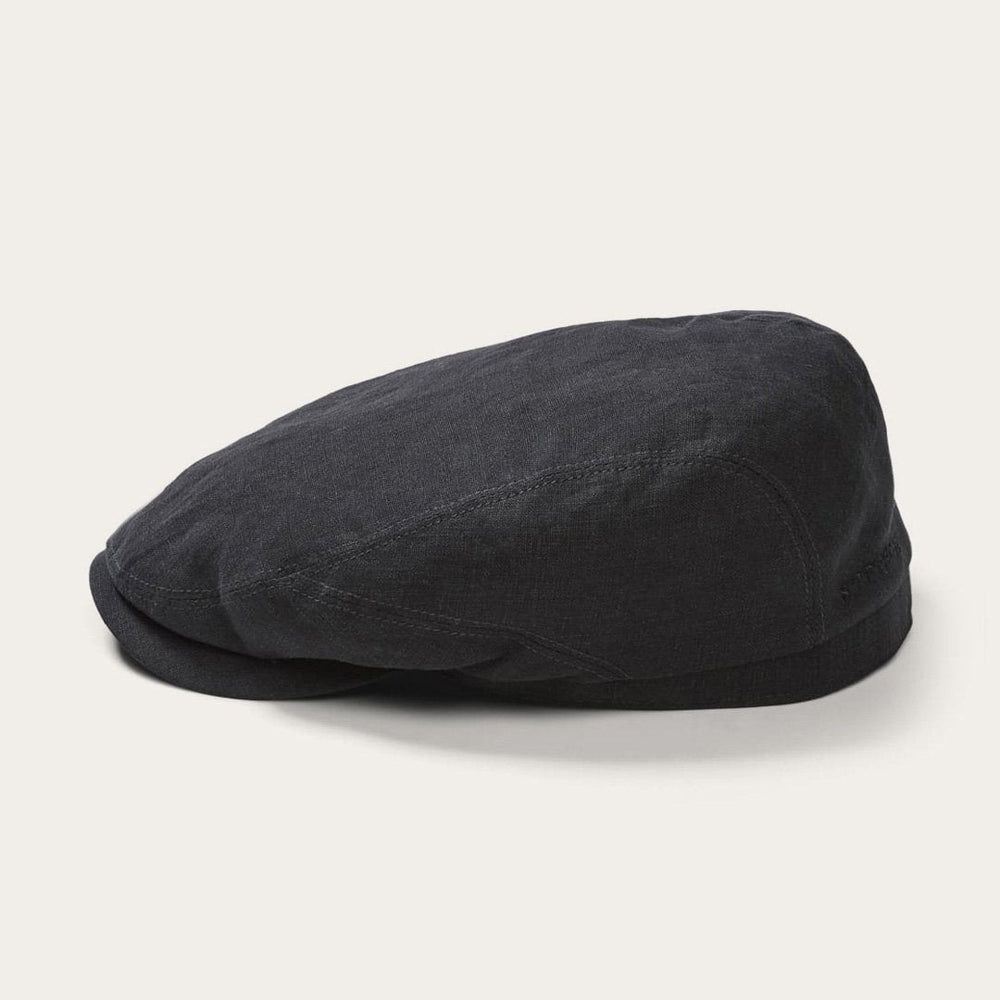 Men/Women Caps &amp; Truckers | Stetson Premium Linen Driver Cap Black
