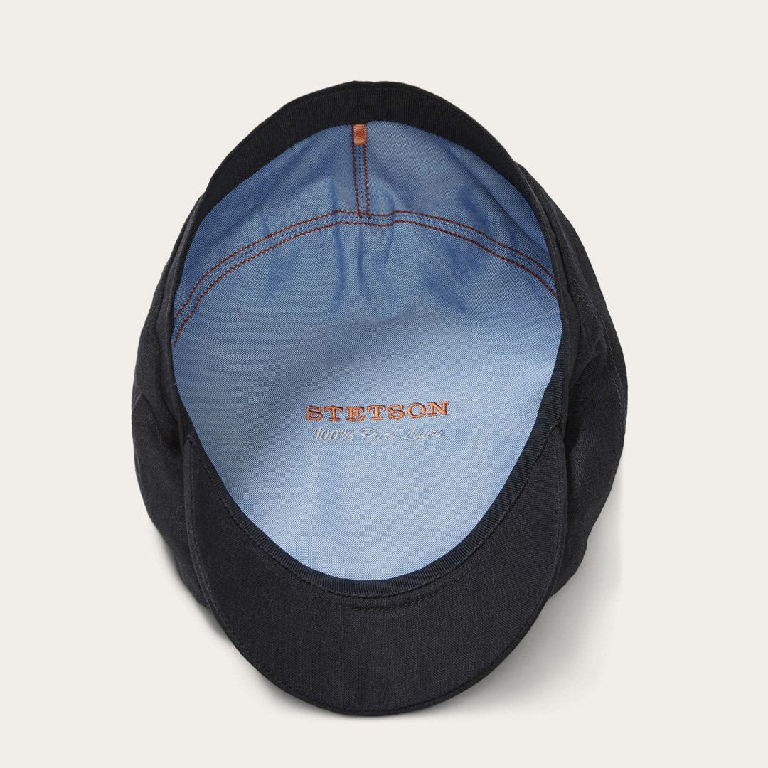 Men/Women Caps &amp; Truckers | Stetson Premium Linen Driver Cap Black