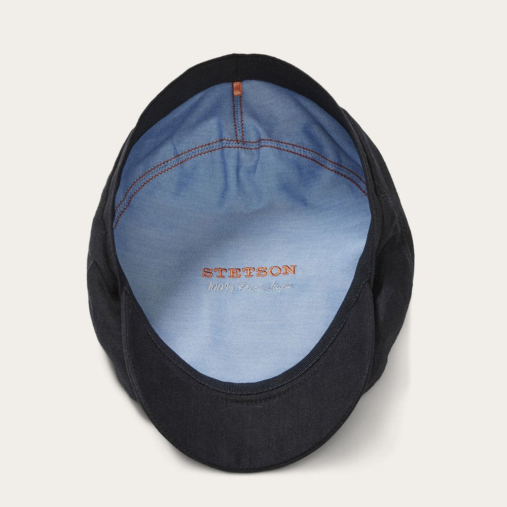 Men/Women Caps &amp; Truckers | Stetson Premium Linen Driver Cap Black