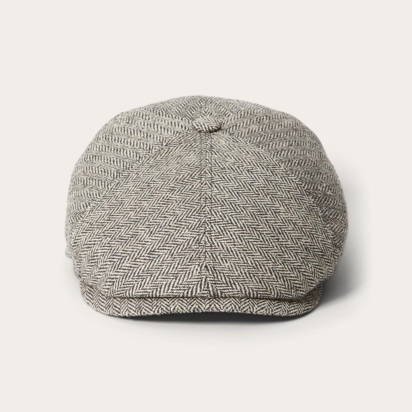 Men/Women Caps &amp; Truckers | Stetson Silk Six-Panel Cap Black Herringbone