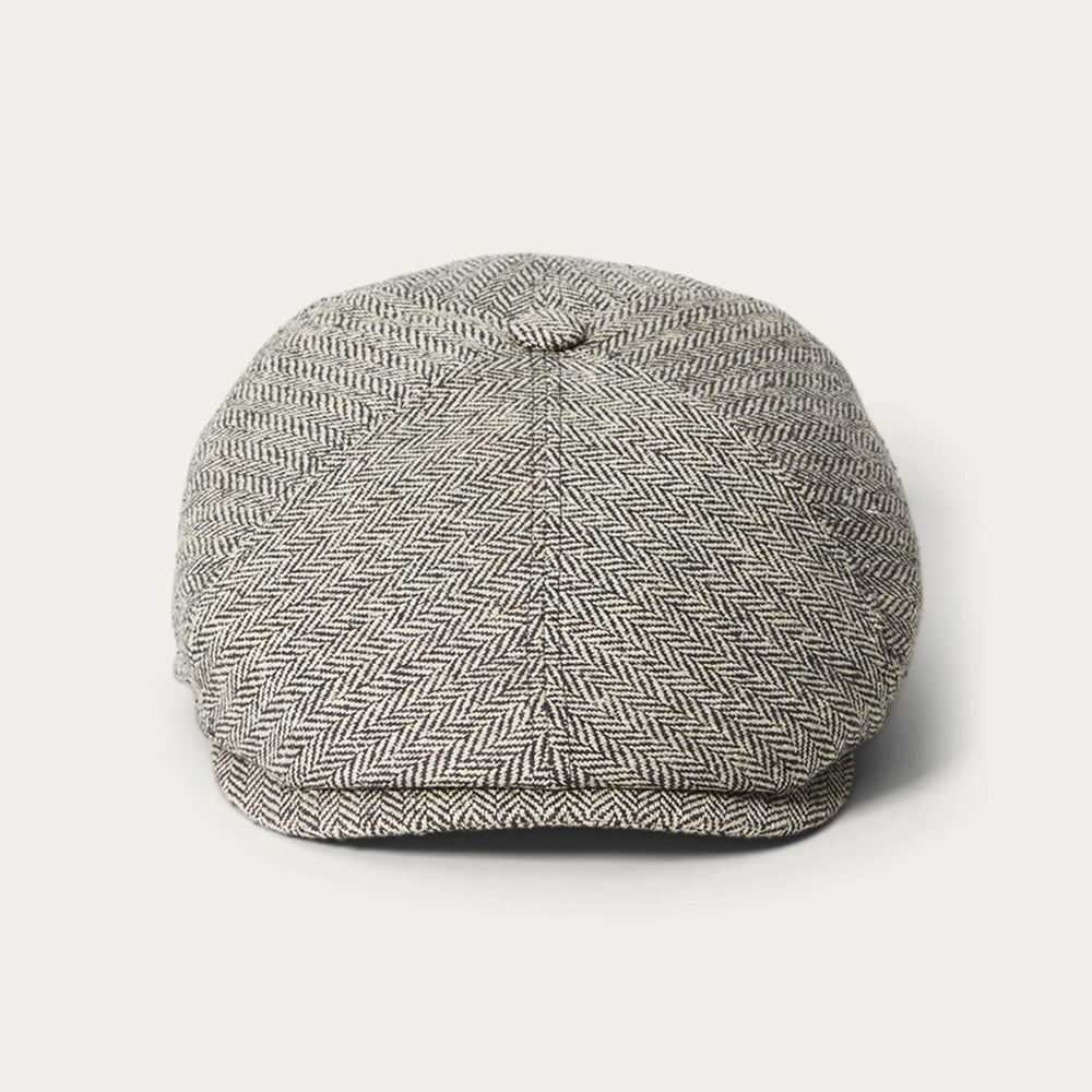 Men/Women Caps &amp; Truckers | Stetson Silk Six-Panel Cap Black Herringbone